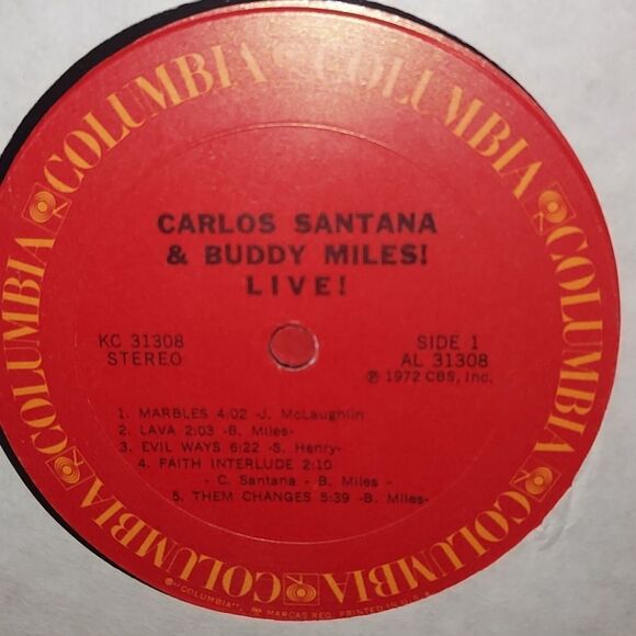 Carlos Santana Buddy Miles 1972 LP Album - Picture 10 of 10